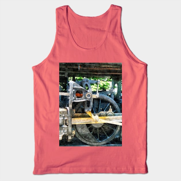 Trains - Great Western 90 Wheel Closeup Tank Top by SusanSavad